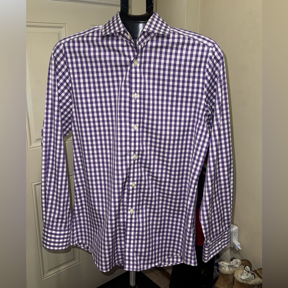 Charles Tyrwhitt I Men’s I Dress Shirt I Gingham I Slim Fit I Non-Iron